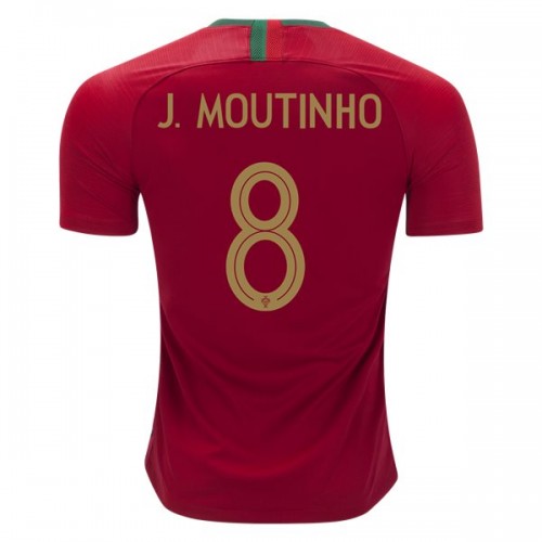 Camisolas de Futebol Portugal Joao Moutinho 8 Equipamento Principal Copa do Mundo 2018 Manga Curta