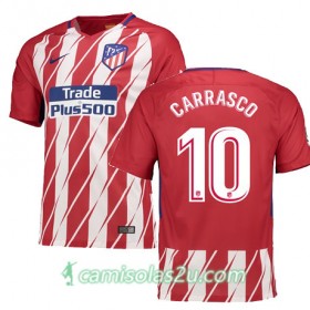 Camisolas de Futebol Atlético Madrid CARRASCO Equipamento Principal 2017/18 Manga Curta