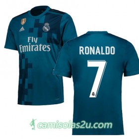 Camisolas de Futebol Real Madrid RONALDO Equipamento 3ª 2017/18 Manga Curta