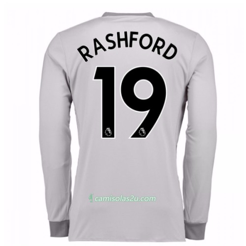 Camisolas de Futebol Manchester United Marcus Rashford 19 Equipamento 3ª 2017/18 Manga Comprida