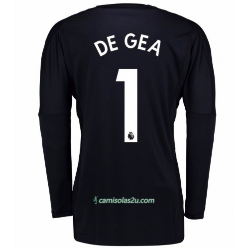 Camisolas de Futebol Manchester United Guarda Redes David de Gea 1 Equipamento Principal 2017/18 Manga Comprida