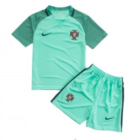 Camisolas de Futebol Portugal Criança Equipamento Alternativa Euro 2016
