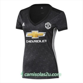 Camisolas de Futebol Manchester United Mulher Equipamento Alternativa 2017/18 Manga Curta