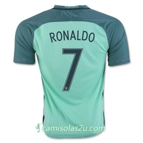 Camisolas de Futebol Portugal RONALDO Equipamento Alternativa Euro 2016