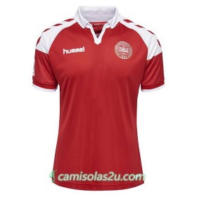 Camisolas de Futebol Dinamarca Equipamento Principal 2017/18 Manga Curta