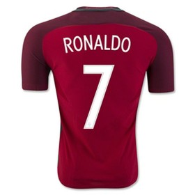 Camisolas de Futebol Portugal RONALDO Equipamento Principal Euro 2016