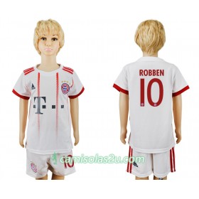 Camisolas de Futebol Bayern München Arjen Robben 10 Børn 3. sæt 2017/18 Manga Curta
