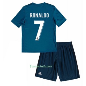 Camisolas de Futebol Real Madrid Cristiano Ronaldo 7 Criança Equipamento 3ª 2017/18 Manga Curta