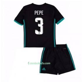 Camisolas de Futebol Real Madrid Pepe 3 Criança Equipamento Alternativa 2017/18 Manga Curta