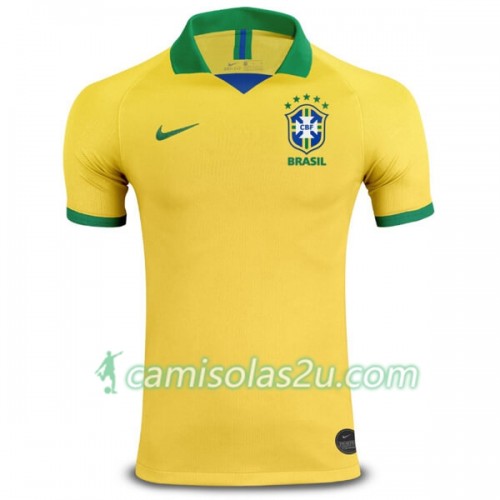 Camisolas de Futebol Brasil Equipamento Principal Copa América 2019 Manga  Curta