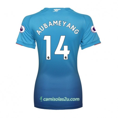Camisolas de Futebol Arsenal Aubameyang 14 Mulher Equipamento Principal 2017/18 Manga Comprida Camisolas de Futebol Arsenal Aubameyang 14 Mulher Equipamento Principal 2017/18 Manga Comprida