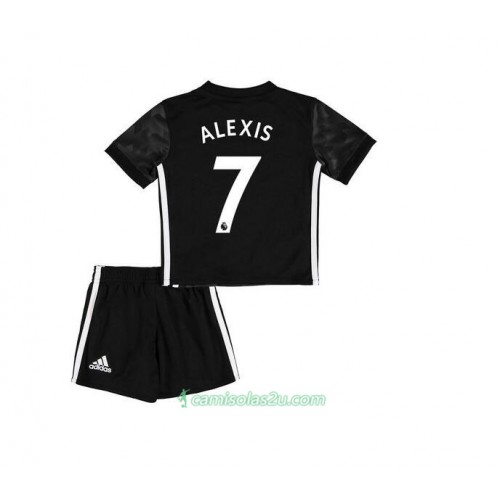 Camisolas de Futebol Manchester United Alexis Sanchez 7 Criança Equipamento Alternativa 2017/18 Manga Curta Camisolas de Futebol Manchester United Alexis Sanchez 7 Criança Equipamento Alternativa 2017/18 Manga Curta