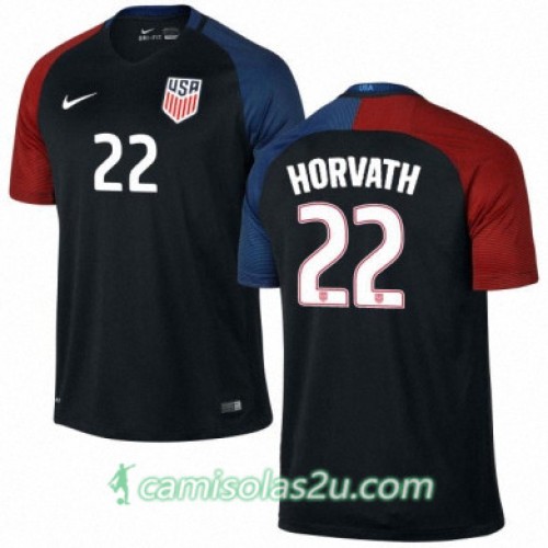 Camisolas de Futebol Estados Unidos ETHAN HORVATH Equipamento Alternativa 2016/17 Manga Curta Camisolas de Futebol Estados Unidos ETHAN HORVATH Equipamento Alternativa 2016/17 Manga Curta