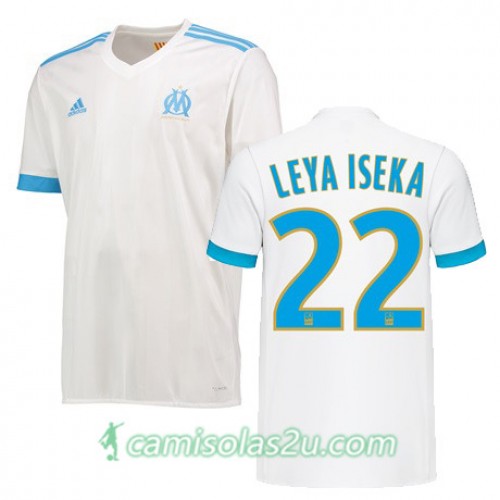 Camisolas de Futebol Olympique de Marseille AARON LEYA ISEKA Equipamento Principal 2017/18 Manga Curta Camisolas de Futebol Olympique de Marseille AARON LEYA ISEKA Equipamento Principal 2017/18 Manga Curta