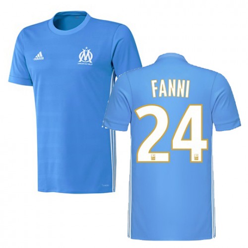 Camisolas de Futebol Olympique de Marseille ROD FANNI Equipamento Alternativa 2017/18 Manga Curta Camisolas de Futebol Olympique de Marseille ROD FANNI Equipamento Alternativa 2017/18 Manga Curta
