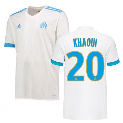 Camisolas de Futebol Olympique de Marseille SAIF EDDINE KHAOUI Equipamento Principal 2017/18 Manga Curta Camisolas de Futebol Olympique de Marseille SAIF EDDINE KHAOUI Equipamento Principal 2017/18 Manga Curta