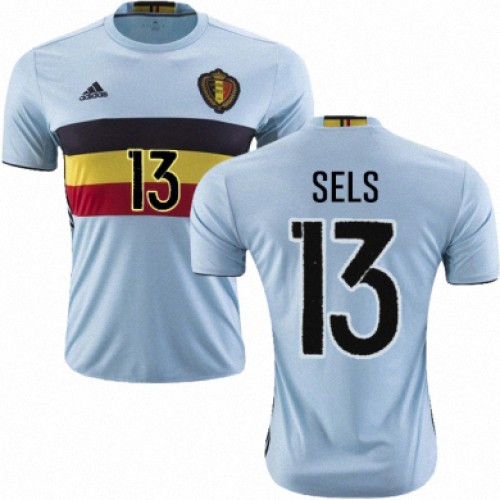 Camisolas de Futebol Bélgica MATZ SELS Equipamento Alternativa Euro 2016 Camisolas de Futebol Bélgica MATZ SELS Equipamento Alternativa Euro 2016