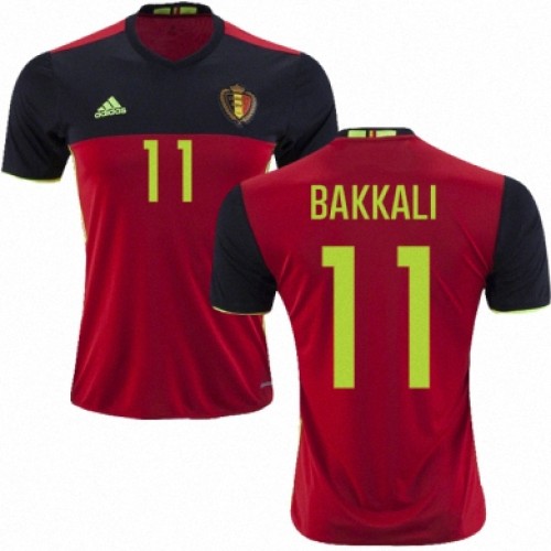 Camisolas de Futebol Bélgica ZAKARIA BAKKALI Equipamento Principal Euro 2016 Camisolas de Futebol Bélgica ZAKARIA BAKKALI Equipamento Principal Euro 2016