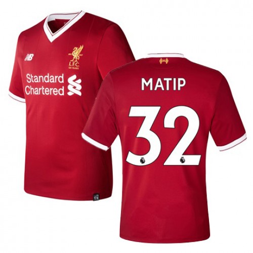 Camisolas de Futebol Liverpool MATIP Equipamento Principal 2017/18 Manga Curta Camisolas de Futebol Liverpool MATIP Equipamento Principal 2017/18 Manga Curta
