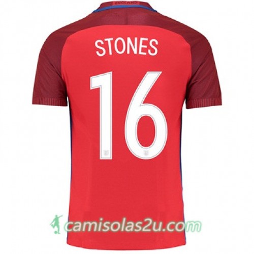 Camisolas de Futebol Inglaterra STONES Equipamento Alternativa Euro 2016 Camisolas de Futebol Inglaterra STONES Equipamento Alternativa Euro 2016
