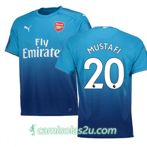 Camisolas de Futebol Arsenal MUSTAFI Equipamento Alternativa 2017/18 Manga Curta Camisolas de Futebol Arsenal MUSTAFI Equipamento Alternativa 2017/18 Manga Curta