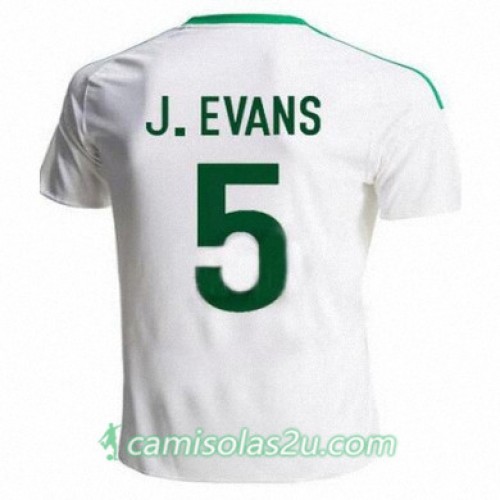Camisolas de Futebol Irlanda do Norte JONNY EVANS Equipamento Alternativa 2016/17 Manga Curta Camisolas de Futebol Irlanda do Norte JONNY EVANS Equipamento Alternativa 2016/17 Manga Curta