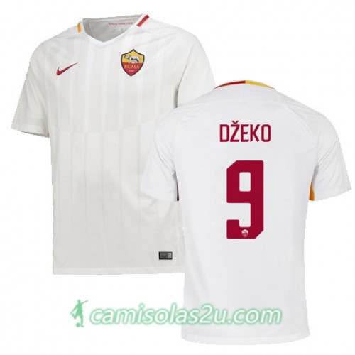Camisolas de Futebol AS Roma DZEKO Equipamento Alternativa 2017/18 Manga Curta Camisolas de Futebol AS Roma DZEKO Equipamento Alternativa 2017/18 Manga Curta