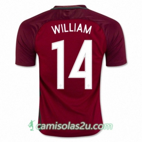 Camisolas de Futebol Portugal WILLIAM CARVALHO Equipamento Principal Euro 2016 Camisolas de Futebol Portugal WILLIAM CARVALHO Equipamento Principal Euro 2016