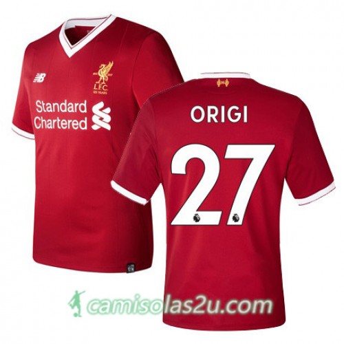 Camisolas de Futebol Liverpool ORIGI Equipamento Principal 2017/18 Manga Curta Camisolas de Futebol Liverpool ORIGI Equipamento Principal 2017/18 Manga Curta