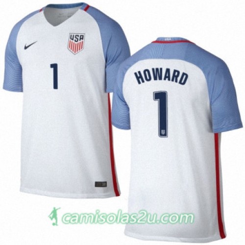 Camisolas de Futebol Estados Unidos TIM HOWARD Equipamento Principal 2016/17 Manga Curta Camisolas de Futebol Estados Unidos TIM HOWARD Equipamento Principal 2016/17 Manga Curta