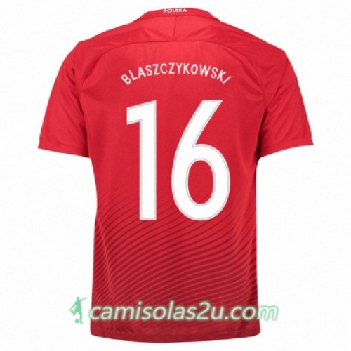 Camisolas de Futebol Polônia JAKUB BLASZCZYKOWSKI Equipamento Alternativa Euro 2016 Camisolas de Futebol Polônia JAKUB BLASZCZYKOWSKI Equipamento Alternativa Euro 2016