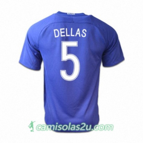Camisolas de Futebol Grécia TRAIANOS DELLAS Equipamento Alternativa 2016/17 Manga Curta Camisolas de Futebol Grécia TRAIANOS DELLAS Equipamento Alternativa 2016/17 Manga Curta