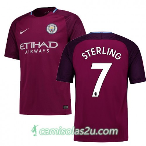 Camisolas de Futebol Manchester City STERLING Equipamento Alternativa 2017/18 Manga Curta Camisolas de Futebol Manchester City STERLING Equipamento Alternativa 2017/18 Manga Curta