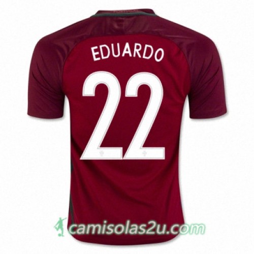 Camisolas de Futebol Portugal EDUARDO Equipamento Principal Euro 2016 Camisolas de Futebol Portugal EDUARDO Equipamento Principal Euro 2016
