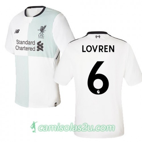 Camisolas de Futebol Liverpool LOVREN Equipamento Alternativa 2017/18 Manga Curta Camisolas de Futebol Liverpool LOVREN Equipamento Alternativa 2017/18 Manga Curta
