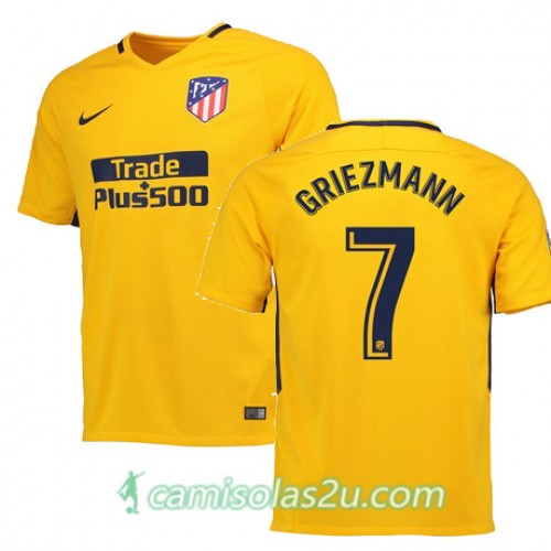 Camisolas de Futebol Atlético Madrid GRIEZMANN Equipamento Alternativa 2017/18 Manga Curta Camisolas de Futebol Atlético Madrid GRIEZMANN Equipamento Alternativa 2017/18 Manga Curta
