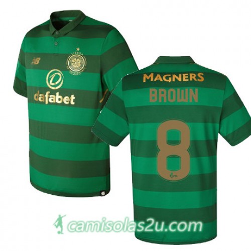 Camisolas de Futebol Celtic SCOTT BROWN Equipamento Alternativa 2017/18 Manga Curta Camisolas de Futebol Celtic SCOTT BROWN Equipamento Alternativa 2017/18 Manga Curta