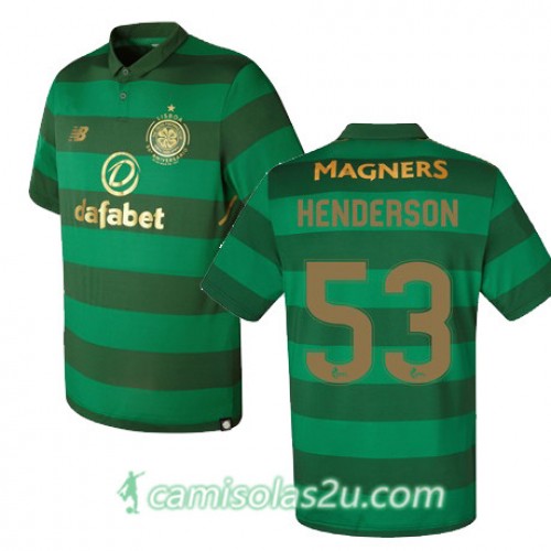 Camisolas de Futebol Celtic LIAM HENDERSON Equipamento Alternativa 2017/18 Manga Curta Camisolas de Futebol Celtic LIAM HENDERSON Equipamento Alternativa 2017/18 Manga Curta