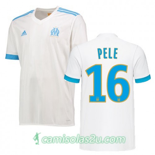 Camisolas de Futebol Olympique de Marseille YOHANN PELE Equipamento Principal 2017/18 Manga Curta Camisolas de Futebol Olympique de Marseille YOHANN PELE Equipamento Principal 2017/18 Manga Curta
