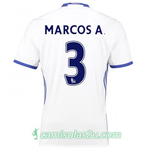 Camisolas de Futebol Chelsea MARCOS A Equipamento 3ª 2017/18 Manga Curta Camisolas de Futebol Chelsea MARCOS A Equipamento 3ª 2017/18 Manga Curta