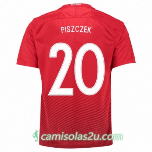 Camisolas de Futebol Polônia LUKASZ PISZCZEK Equipamento Alternativa Euro 2016 Camisolas de Futebol Polônia LUKASZ PISZCZEK Equipamento Alternativa Euro 2016