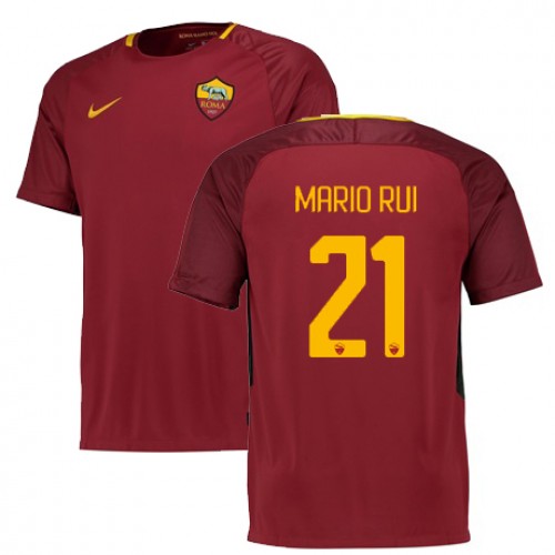 Camisolas de Futebol AS Roma MARIO RUI Equipamento Principal 2017/18 Manga Curta Camisolas de Futebol AS Roma MARIO RUI Equipamento Principal 2017/18 Manga Curta