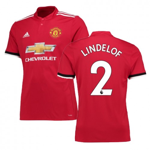 Camisolas de Futebol Manchester United LINDELOF Equipamento Principal 2017/18 Manga Curta Camisolas de Futebol Manchester United LINDELOF Equipamento Principal 2017/18 Manga Curta