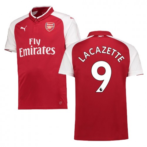 Camisolas de Futebol Arsenal LACAZETTE Equipamento Principal 2017/18 Manga Curta Camisolas de Futebol Arsenal LACAZETTE Equipamento Principal 2017/18 Manga Curta