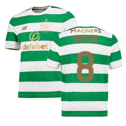 Camisolas de Futebol Celtic SCOTT BROWN Equipamento Principal 2017/18 Manga Curta Camisolas de Futebol Celtic SCOTT BROWN Equipamento Principal 2017/18 Manga Curta