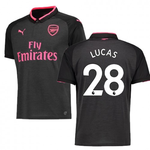 Camisolas de Futebol Arsenal LUCAS Equipamento 3ª 2017/18 Manga Curta Camisolas de Futebol Arsenal LUCAS Equipamento 3ª 2017/18 Manga Curta