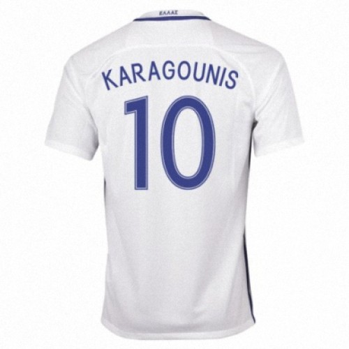 Camisolas de Futebol Grécia GIORGOS KARAGOUNIS Equipamento Principal 2016/17 Manga Curta Camisolas de Futebol Grécia GIORGOS KARAGOUNIS Equipamento Principal 2016/17 Manga Curta