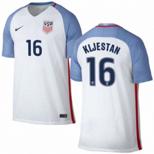 Camisolas de Futebol Estados Unidos SACHA KLJESTAN Equipamento Principal 2016/17 Manga Curta Camisolas de Futebol Estados Unidos SACHA KLJESTAN Equipamento Principal 2016/17 Manga Curta