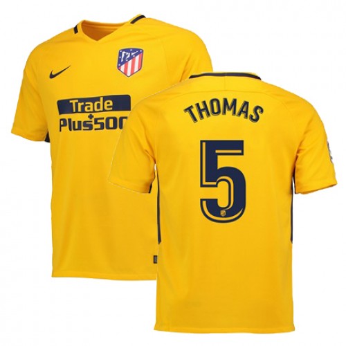 Camisolas de Futebol Atlético Madrid THOMAS Equipamento Alternativa 2017/18 Manga Curta Camisolas de Futebol Atlético Madrid THOMAS Equipamento Alternativa 2017/18 Manga Curta