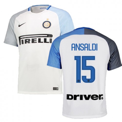 Camisolas de Futebol Inter de Milão ANSALDI Equipamento Alternativa 2017/18 Manga Curta Camisolas de Futebol Inter de Milão ANSALDI Equipamento Alternativa 2017/18 Manga Curta